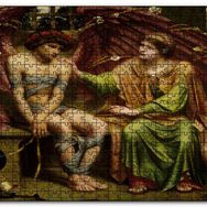 Cakapuzzle Bandajlı Aşk ve Umut Yağlıboya Mdf 1000 Parça Puzzle