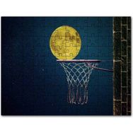 Cakapuzzle Basket Potası ve Dolunay İllüstrasyon Mdf 255 Parça Puzzle