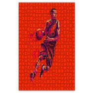 Cakapuzzle Basketbolcu Çizim Prizma Ahşap 500 Parça Puzzle