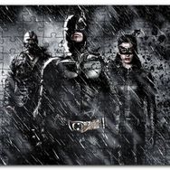 Cakapuzzle Batman Catwoman ve Belası Kara Şövalye Görseli Mdf 120 Parça Puzzle