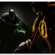 Cakapuzzle Batman ve Flash Görseli Mdf 120 Parça Puzzle