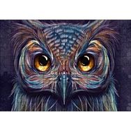 Cakapuzzle Baykuş Dijital Renkli Çizim 120 Parça Ahşap Puzzle