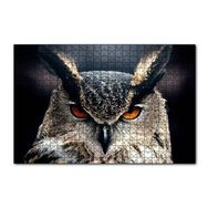Cakapuzzle Baykuş Kalın Kaşlar Yakın Çekim 120 Parça Ahşap Puzzle