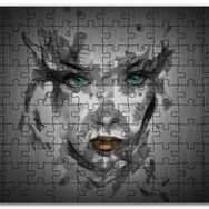 Cakapuzzle Belirsiz Boyama Tekniğiyle Kadın Yüzü Mdf 500 Parça Puzzle