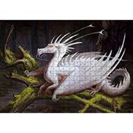 Cakapuzzle Beyaz Ejderha 120 Parça Ahşap Puzzle