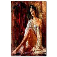Cakapuzzle Beyaz Elbiseli Çingene Kızı Ahşap 1000 Parça Puzzle