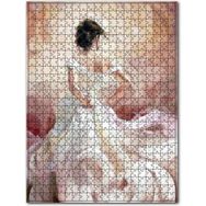 Cakapuzzle Beyaz Elbiseli Kadın Görseli 255 Parça Puzzle