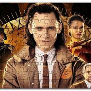 Cakapuzzle Beyaz Gömlek ve Kravatlı Loki İle Karakterler Mdf 500 Parça Puzzle
