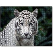 Cakapuzzle Beyaz Kaplan Hayvanat Bahçesinde Mdf 120 Parça Puzzle