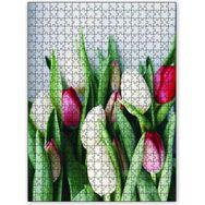 Cakapuzzle Beyaz Kırmızı Lale Çiçekleri 255 Parça Puzzle