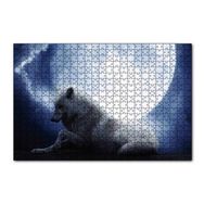 Cakapuzzle Beyaz Kurt Ay Görseli 120 Parça Puzzle