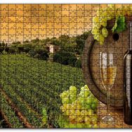 Cakapuzzle Beyaz Şarap Bağı Mdf 120 Parça Puzzle