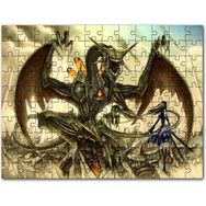 Cakapuzzle Beyaz ve Kırmızı Gelincikler Flu Arkaplan 500 Parça Puzzle