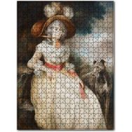 Cakapuzzle Beyazlar Içindeki Asil Kadın ve Köpeği 120 Parça Puzzle