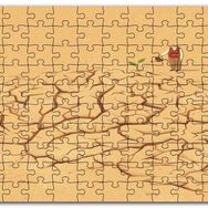 Cakapuzzle Beyne Bir Düşünce Ekmek ve Yeşertmek Mdf 255 Parça Puzzle