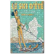 Cakapuzzle Bikinili Kadın Sörf Şovu Görseli Ahşap 500 Parça Puzzle