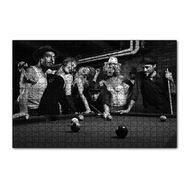 Cakapuzzle Bilardo Oyuncuları Nostalji 120 Parça Ahşap Puzzle