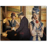 Cakapuzzle Bilet Gişesi ve Birinci Sınıf Yolcu Mdf 255 Parça Puzzle