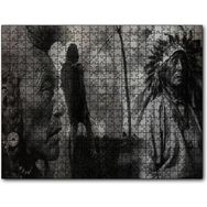 Cakapuzzle Bilge Kızılderililer Siyah Beyaz Mdf 500 Parça Puzzle