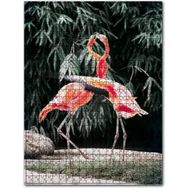 Cakapuzzle Birbirine Sarılan Pembe Flamingo Kuşu Görseli 1000 Parça Puzzle
