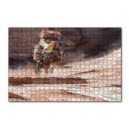 Cakapuzzle Bisikletli Gezgin Tilki 120 Parça Ahşap Puzzle