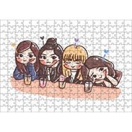 Cakapuzzle Black Pink Pop Grubu Karikatürize Mdf 255 Parça Puzzle