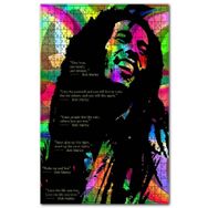 Cakapuzzle Bob Marley ve Özlü Sözleri Ahşap 255 Parça Puzzle