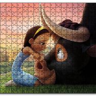 Cakapuzzle Boğa Ferdinand ve Kız Mdf 255 Parça Puzzle