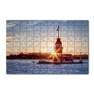 Cakapuzzle Boğaz Kız Kulesi ve Günbatımı 120 Parça Ahşap Puzzle