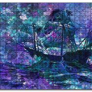 Cakapuzzle Boyama Fırtınada Yelkenli Gemi Ahşap 500 Parça Puzzle