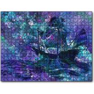 Cakapuzzle Boyama Fırtınada Yelkenli Gemi Mdf 120 Parça Puzzle