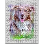 Cakapuzzle Boyama Köpek Görseli 500 Parça Puzzle
