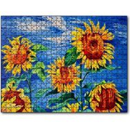 Cakapuzzle Boyama Sanatı Günebakan Görseli 1000 Parça Puzzle