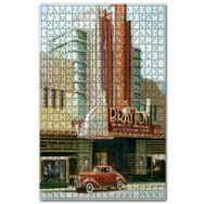 Cakapuzzle Brayton Hotel ve Kırmızı Araba Ahşap 1000 Parça Puzzle