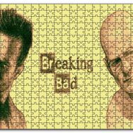 Cakapuzzle Breaking Bad Walter ve Jesse Sarı Arkaplan Mdf 1000 Parça Puzzle