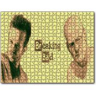 Cakapuzzle Breaking Bad Walter ve Jesse Sarı Arkaplan Mdf 120 Parça Puzzle