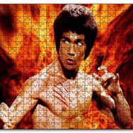 Cakapuzzle Bruce Lee Kungfu Alevler Arasında Mdf 255 Parça Puzzle