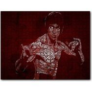 Cakapuzzle Bruce Lee ve Sözleri Çizim Mdf 120 Parça Puzzle
