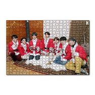 Cakapuzzle BTS Grubu Mutlu Noeller Görseli 120 Parça Ahşap Puzzle