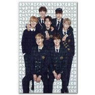 Cakapuzzle Bts Kore Pop Okul Üniformalı Ahşap 500 Parça Puzzle