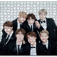 Cakapuzzle Bts Koreli Gençler Gülümseyen Yüzleri Mdf 1000 Parça Puzzle