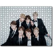 Cakapuzzle Bts Koreli Gençler Gülümseyen Yüzleri Mdf 120 Parça Puzzle
