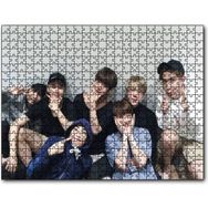 Cakapuzzle Bts Koreli Gençler Mutlu Yüzleri Mdf 120 Parça Puzzle