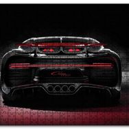Cakapuzzle Bugatti Chiron Divo Arka Görünüş Mdf 120 Parça Puzzle