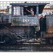 Cakapuzzle Buharlı Tren ve Makinisti Mdf 255 Parça Puzzle