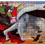 Cakapuzzle Bullfight Death Of The Toreador 1933 By Picasso Mdf 120 Parça Puzzle