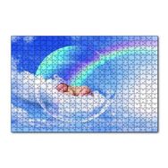 Cakapuzzle Bulutlarda Baloncuk İçindeki Bebek 120 Parça Ahşap Puzzle