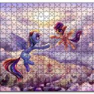 Cakapuzzle Bulutların Üzerinde İki Midilli Şehrin Üstünde Mdf 255 Parça Puzzle