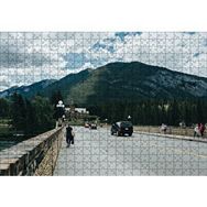 Cakapuzzle Bulutlu Gökler Köprü ve Dağlar 120 Parça Ahşap Puzzle