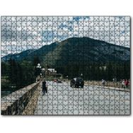 Cakapuzzle Bulutlu Gökler Köprü ve Dağlar Mdf 500 Parça Puzzle
